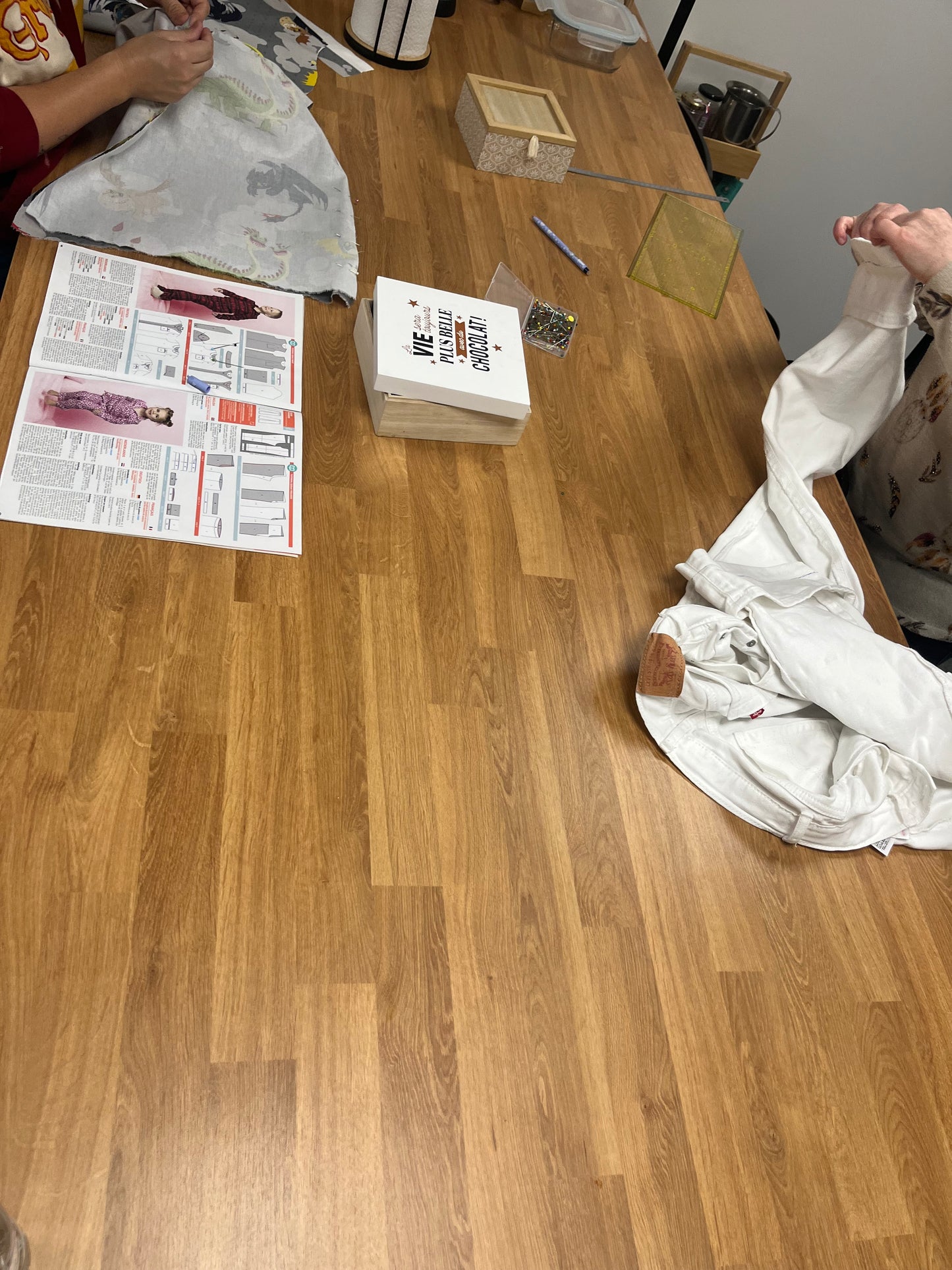 Atelier couture de 2h  jeudi de 20h15 à 22h15
