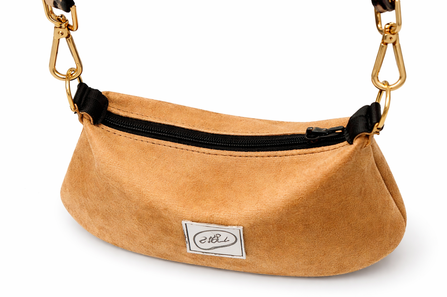 Sac demi-lune fait main – Taille S – Anse réglable – Stephy Couture (Copie)