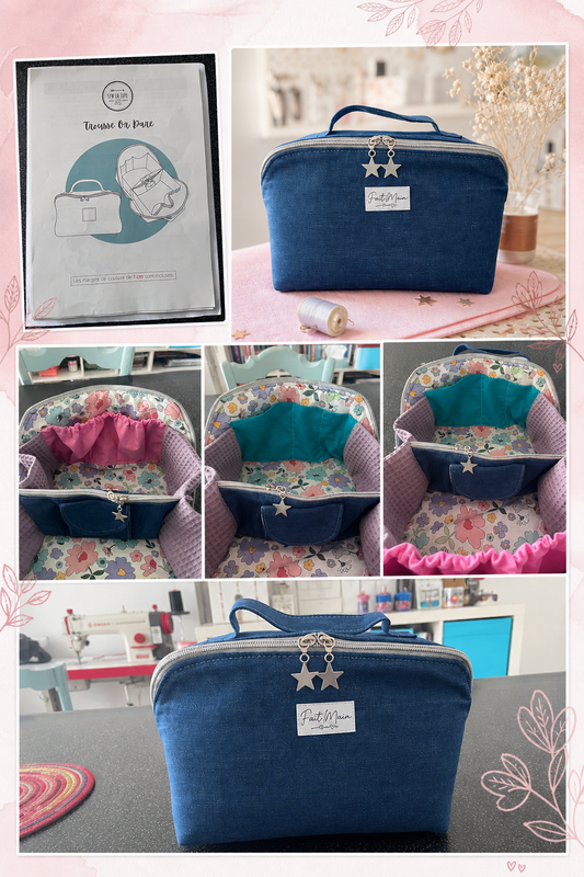 Trousse de toilette fait main